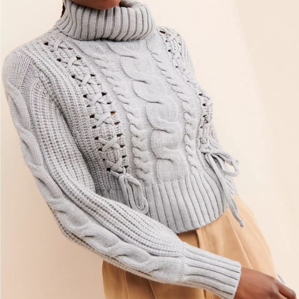 4SI3NNA Rocio Cable Knit Sweater Size 1X NWT Free People